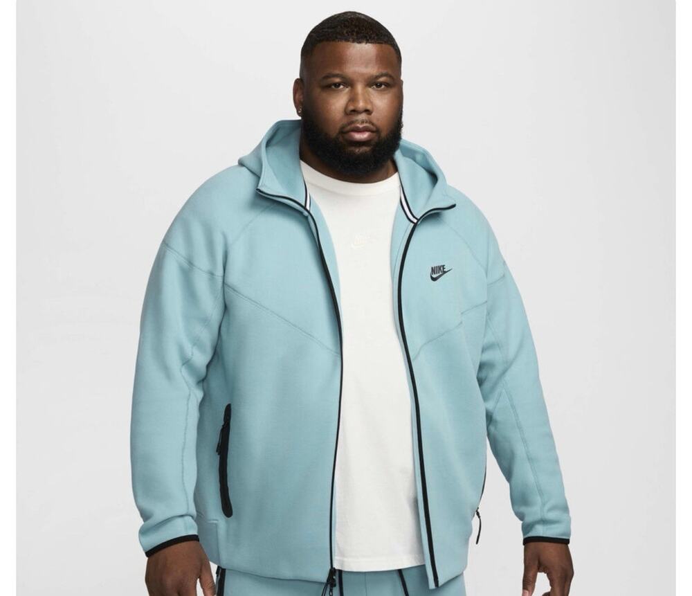 Nike Men’s Sportswear Tech Fleece Windrunner Denim Turquoise 3XL Tall Tall